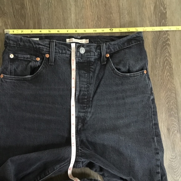 Levi's Ribcage Straight Ankle Jeans Feeling Cagey Black - Picture 9 of 10